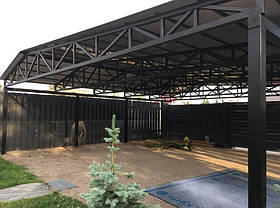 Автонавіс з металочерепиці, профнастилу