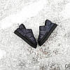 Липтони жіночі зимові автолежі (C) дутки мікові короткі угги вкорочені UGG чорні шлепки уггі чорнерії, фото 5