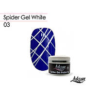 Розтяжна гель-фарба Spider Gel No03 White 5 мл