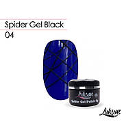 Розтяжна гель-фарба Spider Gel No04 Black 5 мл