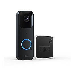 Відеодзвінок Blink Video Doorbell + Sync Module 2 Wi-Fi, бездротовий, двобічний аудіо, HD-відео, чорний