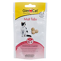 Лакомство для выведение шерстис желудка кошек GimCat Every Day Malt Tabs 40 г