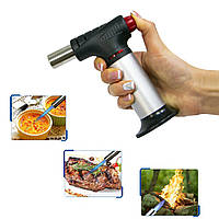 Кулинарная горелка фломбер Multi-Function Lighter QL-016 Серая газовая горелка с автоматическим поджигом (TL)
