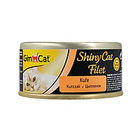 Влажный корм для кошек GimCat Shiny Cat Filet курица 70 г