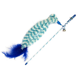 Іграшка для котів GimCat Вудочка з трьома хвостами 46 см, фото 1