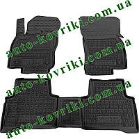 Резиновые коврики в салон Volkswagen Touran II (Фольксваген Тоуран) 2015-2024 (Avto-Gumm)