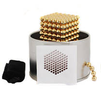 Магнітний конструктор антистр 216 кульок Нео NeoCube Золотой, Нео куб, Головоломка нео куб TP-372 магніт 5мм, фото 2