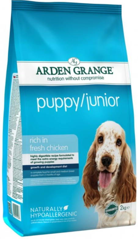 Arden Grange (Арден Грендж ) Puppy/Junior Корм для щенков и юниоров (курица/рис), 2 кг