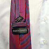 Чоловіча краватка Marco Zanetti. Бордова. Ручна робота, фото 3