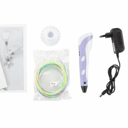 3d ручка 2 3D ручка Smart 3D Pen 2 фиолетовая, Дитяча 3d ручка 2-го покоління, Безпровідна YQ-990 3d ручка, фото 1