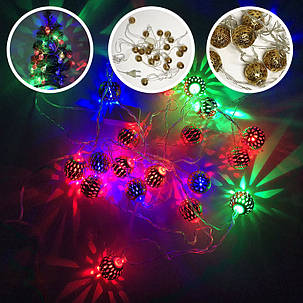 Гірлянда штора, Проста електрична гірлянда, Гірлянда лампочки на ялинку, Яскрава LY-788 новорічна гірлянда, фото 2