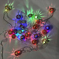 Гірлянда штора, Проста електрична гірлянда, Гірлянда лампочки на ялинку, Яскрава LY-788 новорічна гірлянда, фото 4