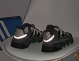 Чоловічі кросівки Adidas Niteball Grey Five Black, сірі кросівки адідас найтбол, фото 6