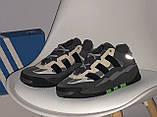 Чоловічі кросівки Adidas Niteball Grey Five Black, сірі кросівки адідас найтбол, фото 3