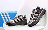 Чоловічі кросівки Adidas Niteball Grey Five Black, сірі кросівки адідас найтбол, фото 7