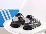 Чоловічі кросівки Adidas Niteball Grey Five Black, сірі кросівки адідас найтбол, фото 4