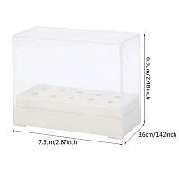 Підставка прямокутна для манікюрних насадок 10 комірок