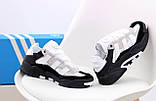 Чоловічі кросівки Adidas Niteball Black White, чорно-білі кросівки адідас найтбол, фото 4