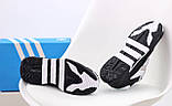 Чоловічі кросівки Adidas Niteball Black White, чорно-білі кросівки адідас найтбол, фото 6