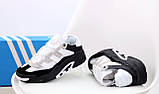 Чоловічі кросівки Adidas Niteball Black White, чорно-білі кросівки адідас найтбол, фото 9