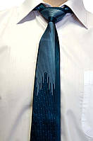 Класична чоловіча краватка. Темно-блакитна