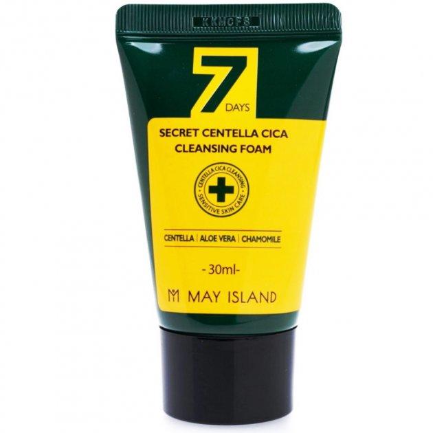 Пінка для проблемної шкіри May Island 7 Days Secret Centella Cica Cleansing Foam 30 мл