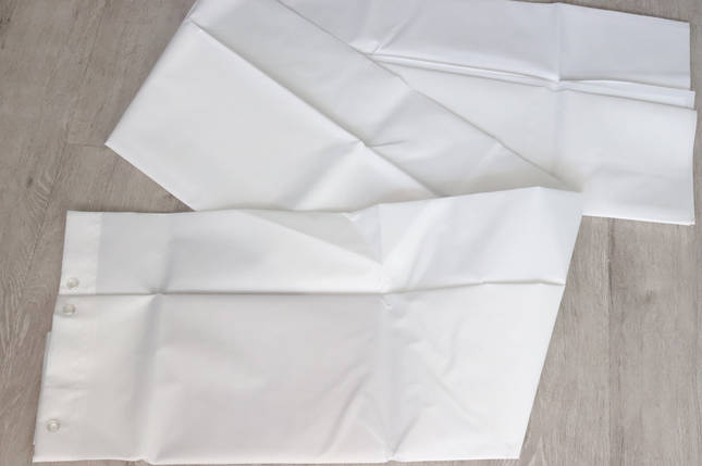 Вузька штора для ванної Tropik White Туреччина 120*200 см, фото 3