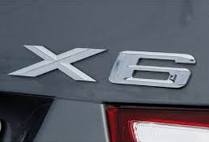 Емблема (наклейка, шильдик, логотип, літери) кришки багажника X6 BMW (БМВ) - Хром, фото 4