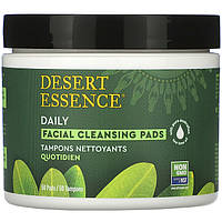 Ватные диски для очистки кожи лица Desert Essence "Daily Facial Cleansing Pads" с чайным деревом (50 шт)