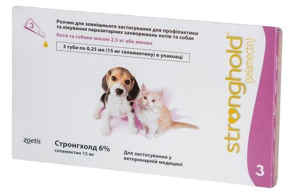 Kapli Stronghold 15 Dlya Shenkov I Kotyat Massoj Do 2 5 Kg 0 25 Ml Zoetis 1 Pipetka Kupit Po Luchshej Cene V Ukraine Oshejniki Ot Bloh Kleshej Dlya Zhivotnyh Ot Zoovet Internet