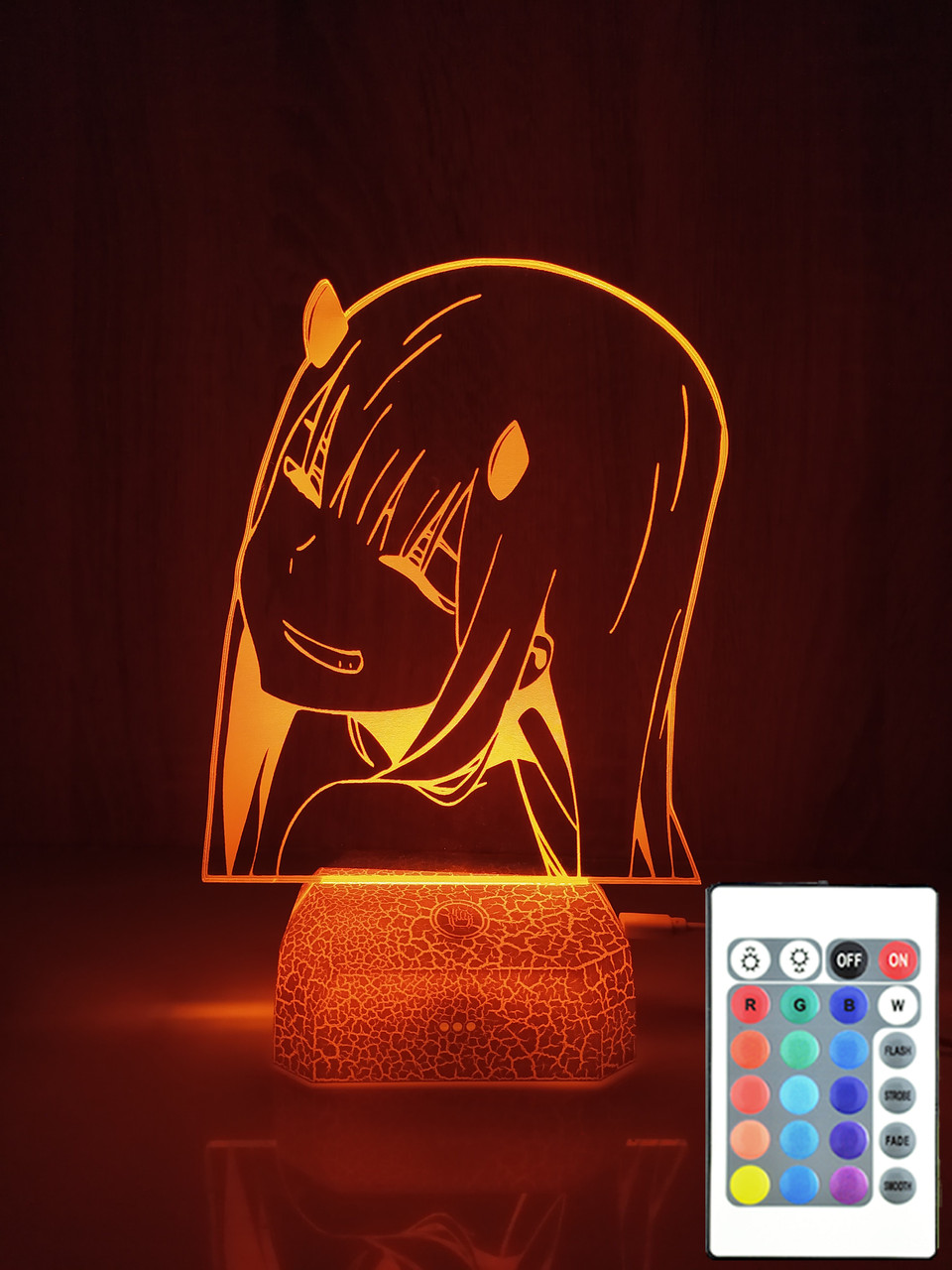 Zero Two Зеро Ту 02 Світильник-нічник підставка "Крекл" з акумулятором, фото 1