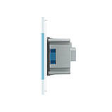 Розетка з заземленням Livolo білий блакитний скло (VL-C7C1EU-11/19), фото 3