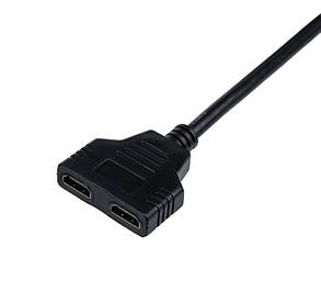 Кабель-розгалужувач Atcom (10901) HDMI-2HDMI 0.1 м, чорний (D), фото 2