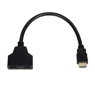 Кабель-розгалужувач Atcom (10901) HDMI-2HDMI 0.1 м, чорний (D), фото 2