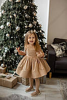 Детское платье Мальвина, «Kalamanova for kids», цвет золотой, размер