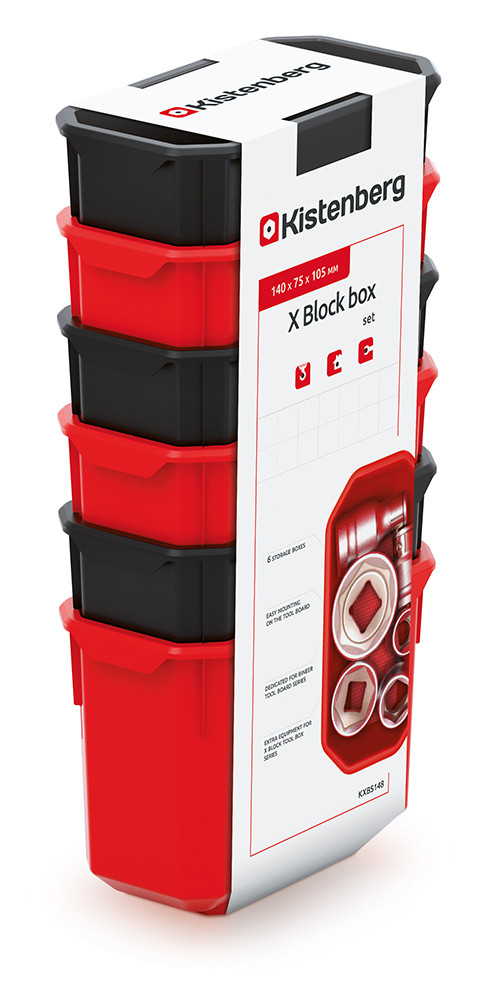 Набір Kistenberg з 6 контейнерів X Block Box KXBS148
