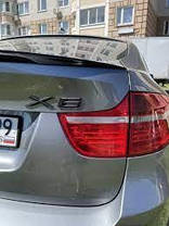 Емблема (наклейка, шильдик, логотип, літери) кришки багажника X6 BMW (БМВ) Чорний глянець, фото 4