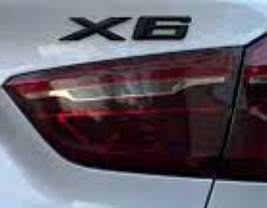 Емблема (наклейка, шильдик, логотип, літери) кришки багажника X6 BMW (БМВ) Чорний глянець, фото 3