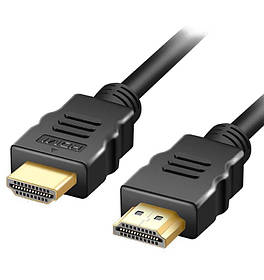 Кабель Grand-X (HDP-4K) HDMI-HDMI, 4K, Cu, 1.5м, чорний (D)