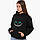Худі жіночий Чеширський Кіт (Cheshire Cat Disney) Кенгуру  Чорний, фото 3