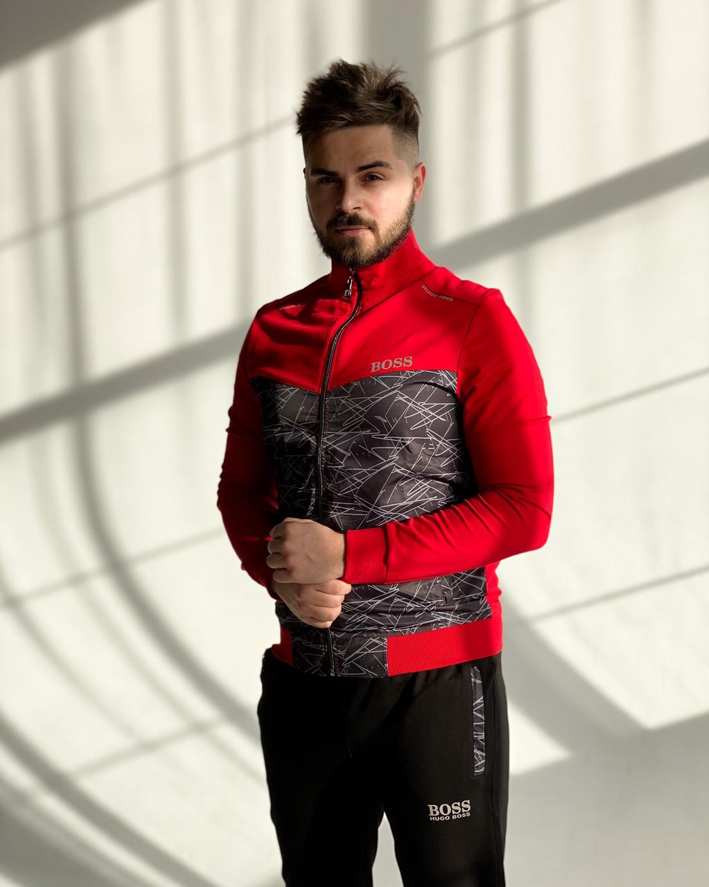 Чоловічий спортивний костюм Hugo Boss червоний весна/осінь