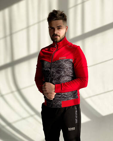 Чоловічий спортивний костюм Hugo Boss червоний весна/осінь, фото 1