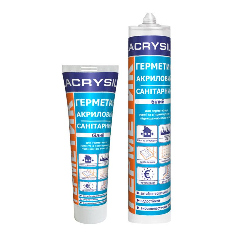 Герметик акриловий санітарний Lacrysil