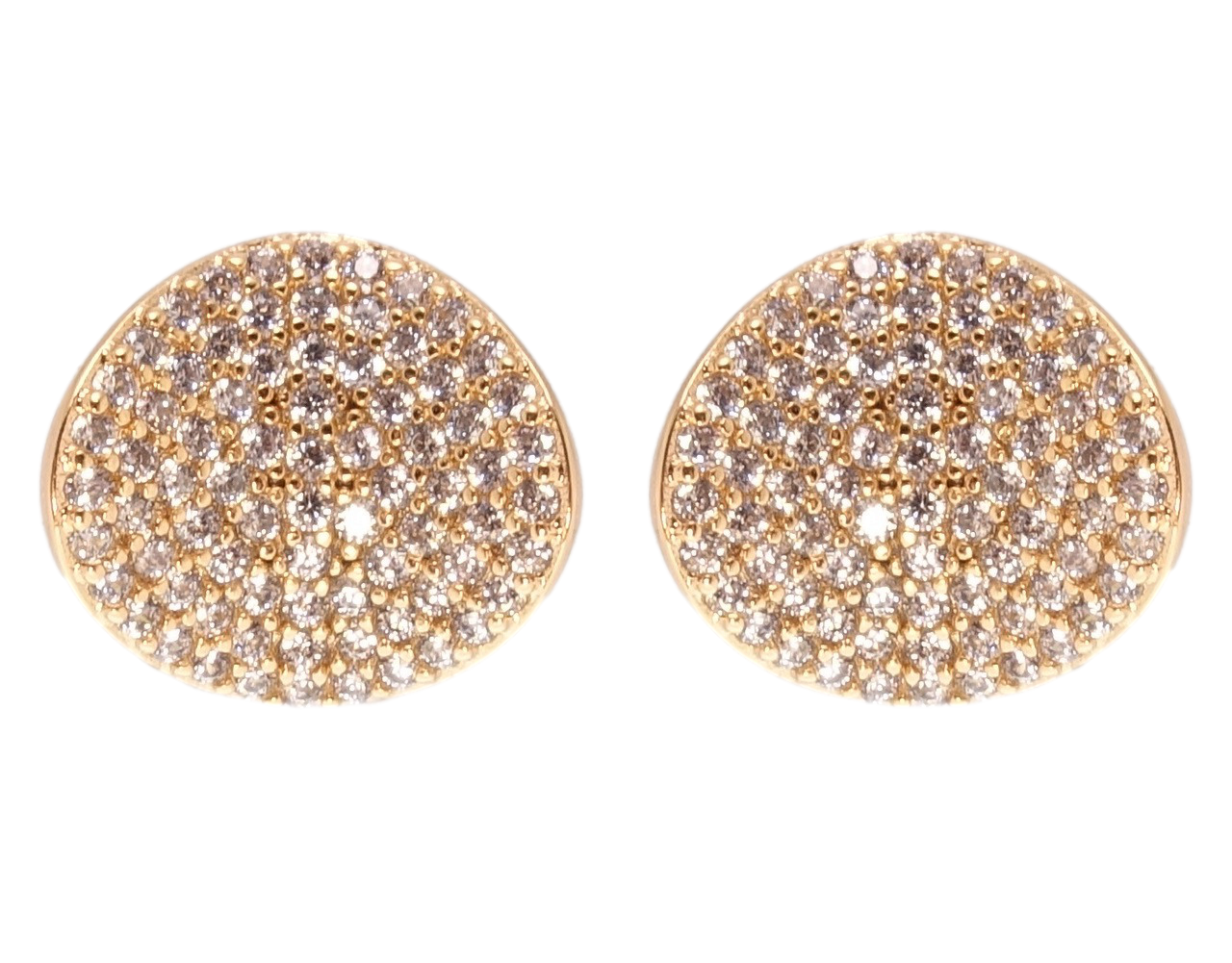 Сережки Xuping QQMM Позолота 18K пусети "Інкрустація цирконієм"