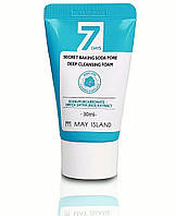 Пенка для умывания с содой May Island 7 Days Secret Baking Soda Deep Pore Cleansing Foam 30 мл.