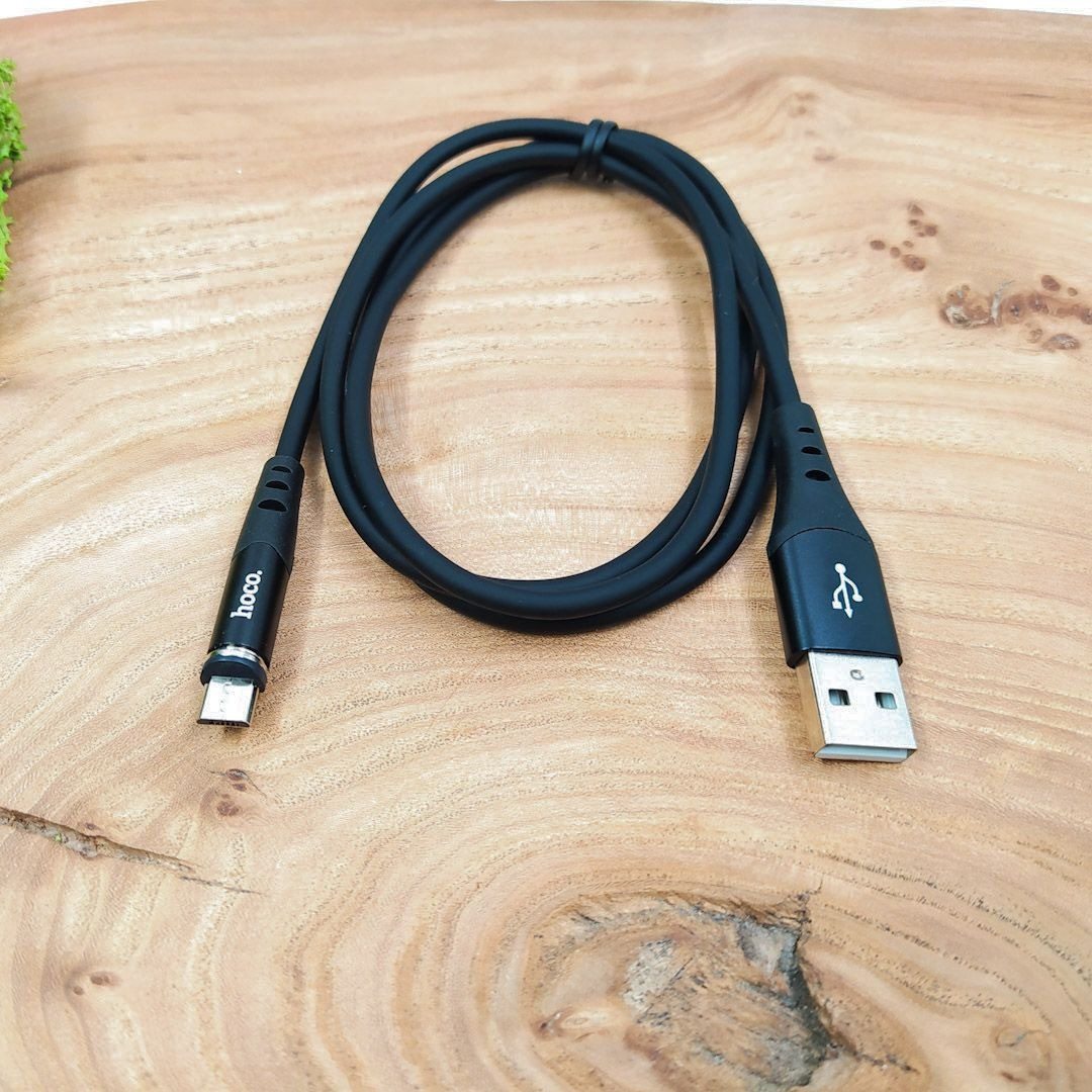 Магнитный кабель для зарядки телефона Hoco X60 Micro USB черный, шнур для зарядки USB - Micro USB (NS) - фото 6 - id-p1543927636