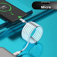 Магнітний кабель для зарядки телефона Micro USB Fast Data Cable 1м зарядний шнур з магнітом, микро юсб