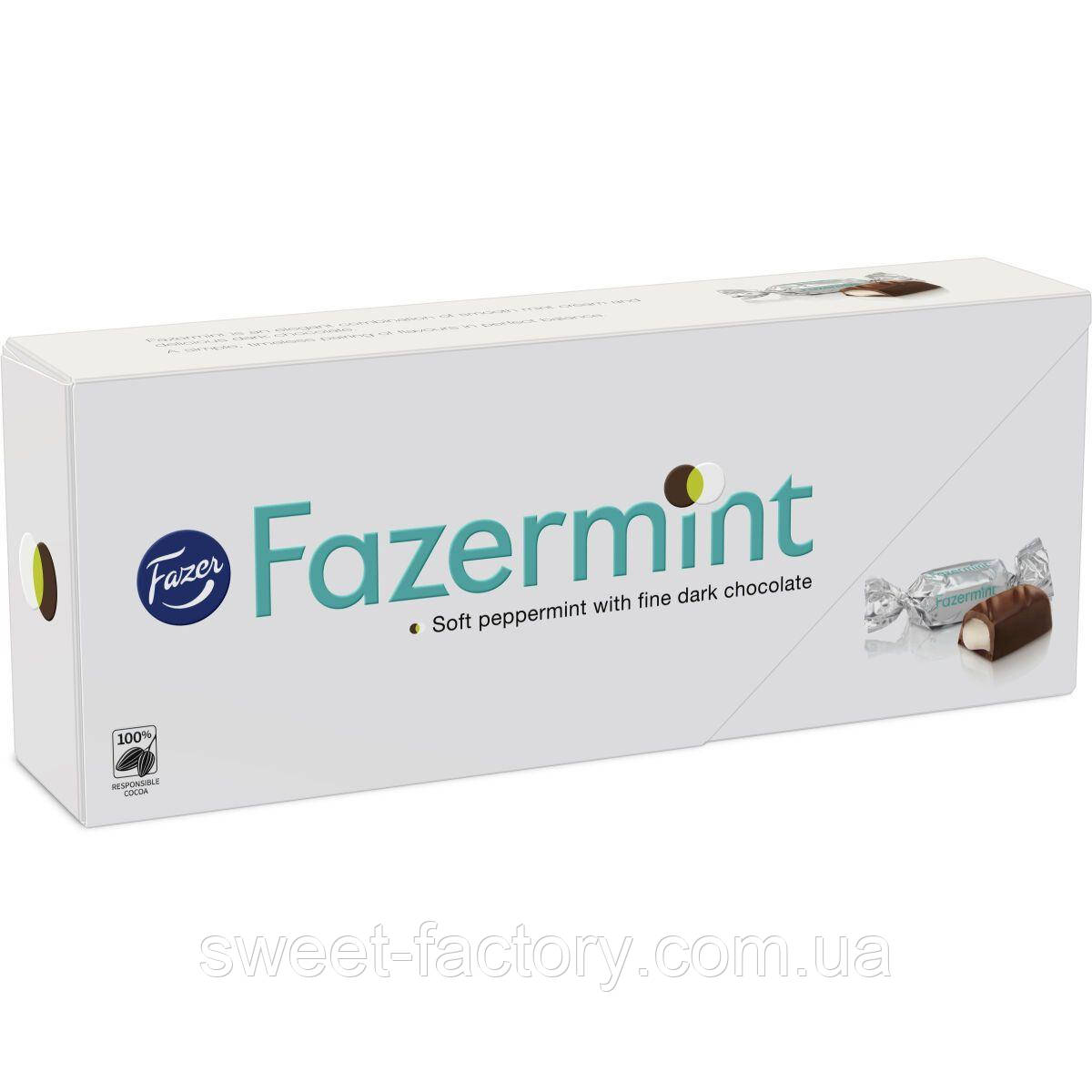 Цукерки Fazer Fazermint Dark Chocolate & Peppermint 228g, фото 1