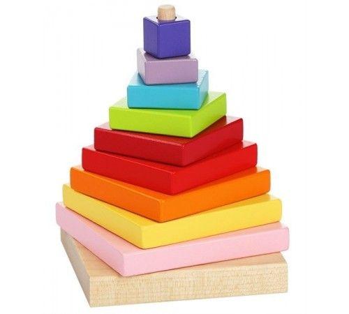 Деревянная игрушка Cubika Пирамидка LD-5 10 деталей (13357) - фото 1 - id-p1549957529
