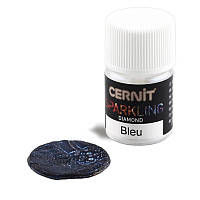 Пудра с искрящимся эффектом Cernit Цернит, бриллиантовый синий Bleu Diamond. Уп. 3г